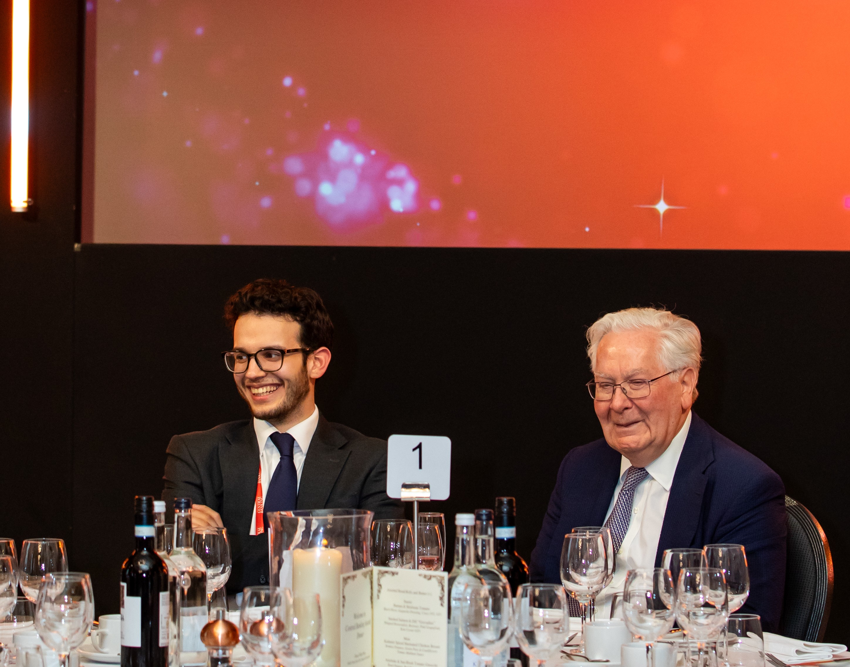 Enes Morina with Mervyn King